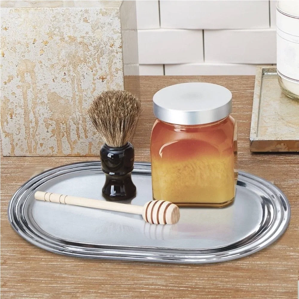 NU STEEL NWT chrome plated storage amenity tray -silver
